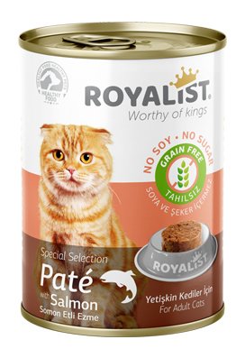 03417 ROYALIST KEDİ SOMONLU PATE KONSERVE 400 GR 12 Lİ