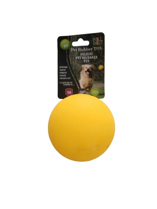 02765 WBAR1709 KÖPEK ÖTEN TOP OYUNCAK ( L ) SARI