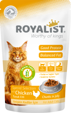03374 ROYALiST TAVUKLU POUCH KONSERVE 85 GR