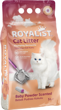 03466 ROYALIST BEBEK PUDRALI KEDİ KUMU 5 LT