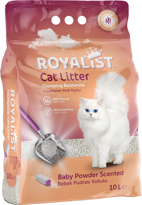 03465 ROYALIST BEBEK PUDRALI KEDİ KUMU 10 LT