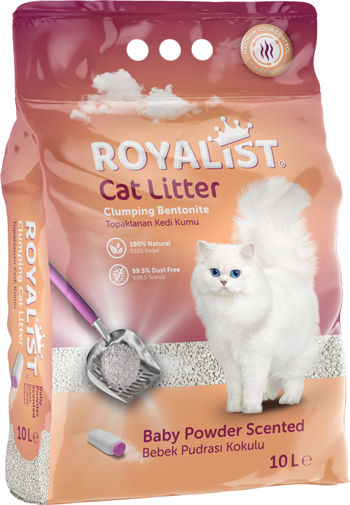 03465 ROYALIST BEBEK PUDRALI KEDİ KUMU 10 LT