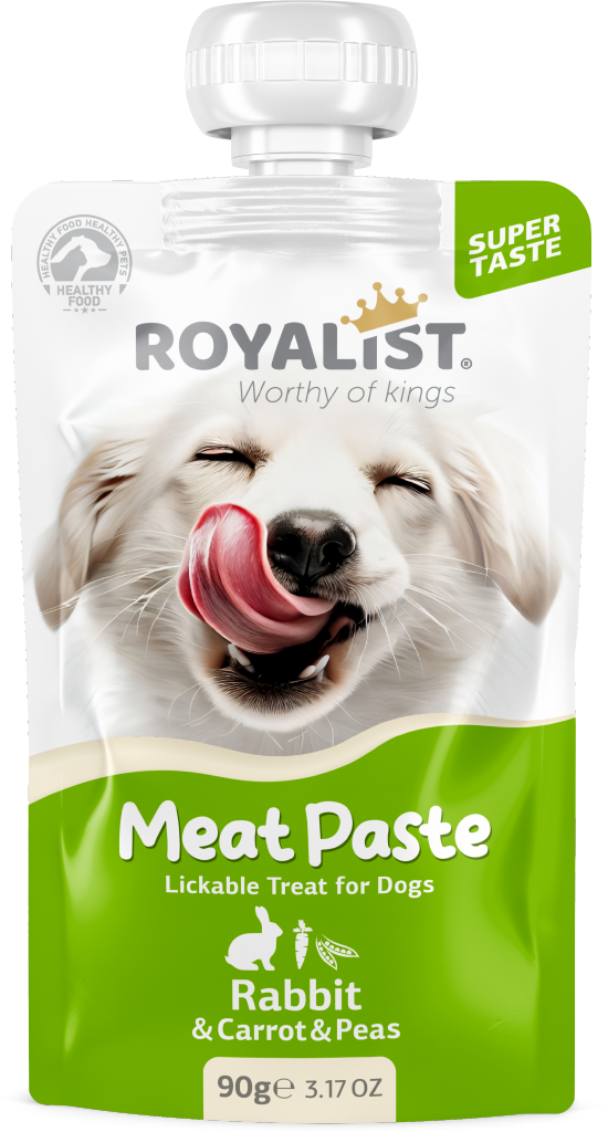03769 ROYALIST  MEAT PASTE DOG RABBIT & CARROT & PEAS 90 GR