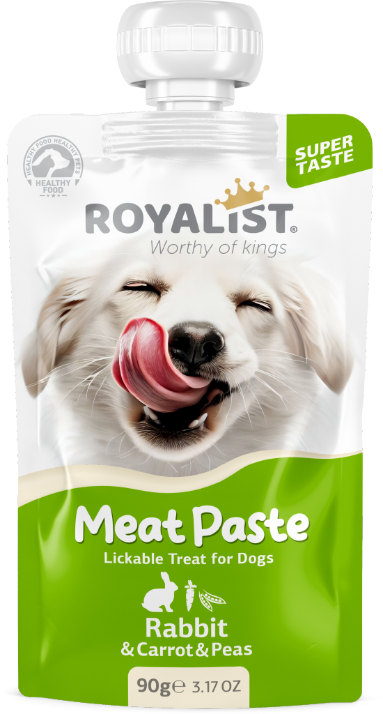 03769 ROYALIST  MEAT PASTE DOG RABBIT & CARROT & PEAS 90 GR