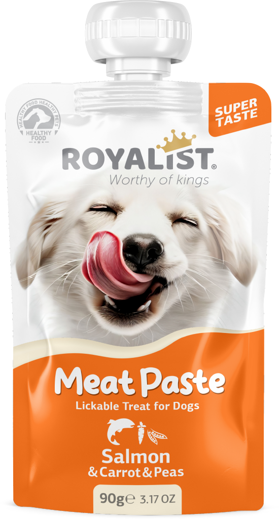 03770 ROYALIST  MEAT PASTE DOG SALMON & CARROT & PEAS 90 GR