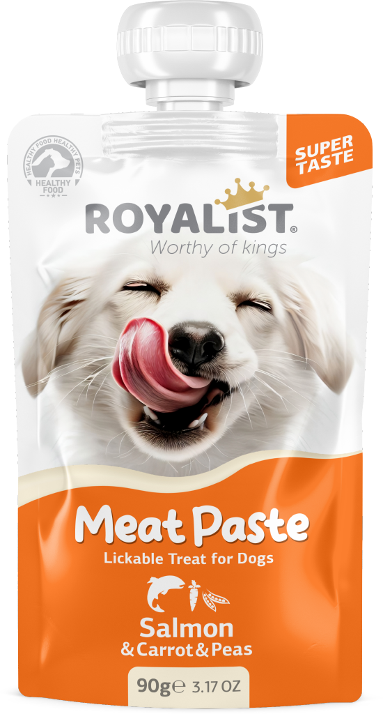 03770 ROYALIST  MEAT PASTE DOG SALMON & CARROT & PEAS 90 GR