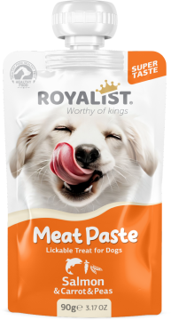 03770 ROYALIST  MEAT PASTE DOG SALMON & CARROT & PEAS 90 GR