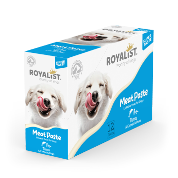 03771 ROYALIST  MEAT PASTE DOG TUNA & CARROT & PEAS 90 GR