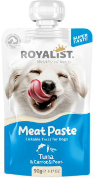 03771 ROYALIST  MEAT PASTE DOG TUNA & CARROT & PEAS 90 GR