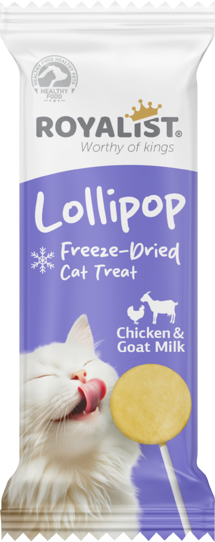 03816 ROYALİST TAVUKLU VE KEÇİ SÜTLÜ KEDİ LOLİPOP ÖDÜL