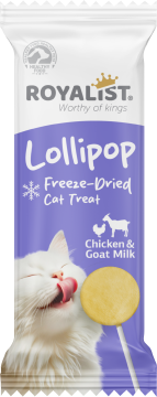 03816 ROYALİST TAVUKLU VE KEÇİ SÜTLÜ KEDİ LOLİPOP ÖDÜL
