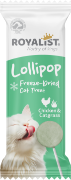 03815 ROYALİST TAVUKLU VE KEDİ ÇİMLİ KEDİ LOLİPOP ÖDÜL