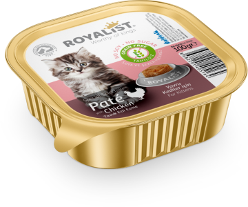 03607 ROYALİST YAVRU KEDİ TAVUK ETLİ EZME 100 GR