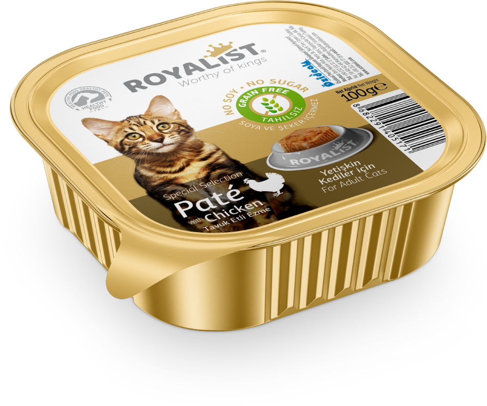 03608 ROYALİST KEDİ TAVUK ETLİ EZME 100 GR
