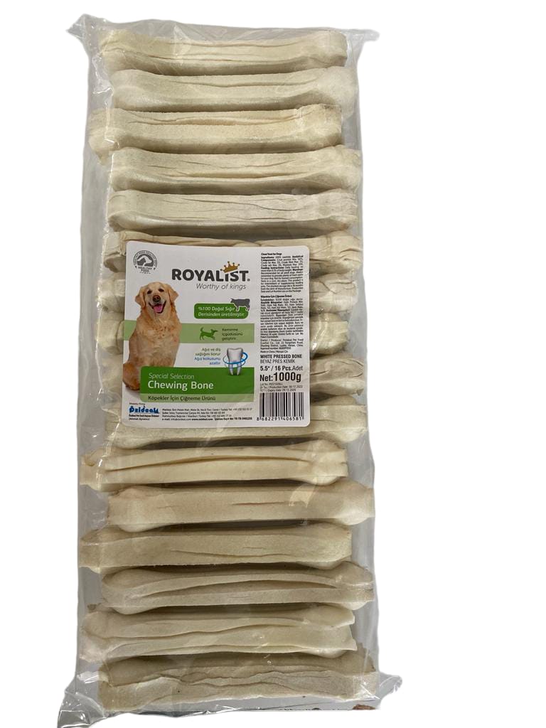 02787 ROYALIST İTHAL BEYAZ PRES KEMİK 5.5'' (14 CM) 16 PCS