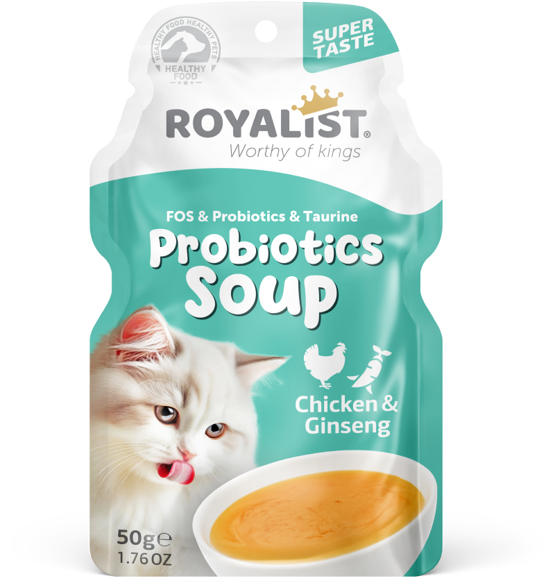 03906 ROYALIST CAT PROBIOTICS SOUP CHICKEN & GİNSENG 50 GR
