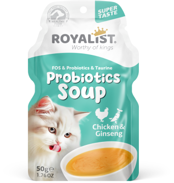03906 ROYALIST CAT PROBIOTICS SOUP CHICKEN & GİNSENG 50 GR