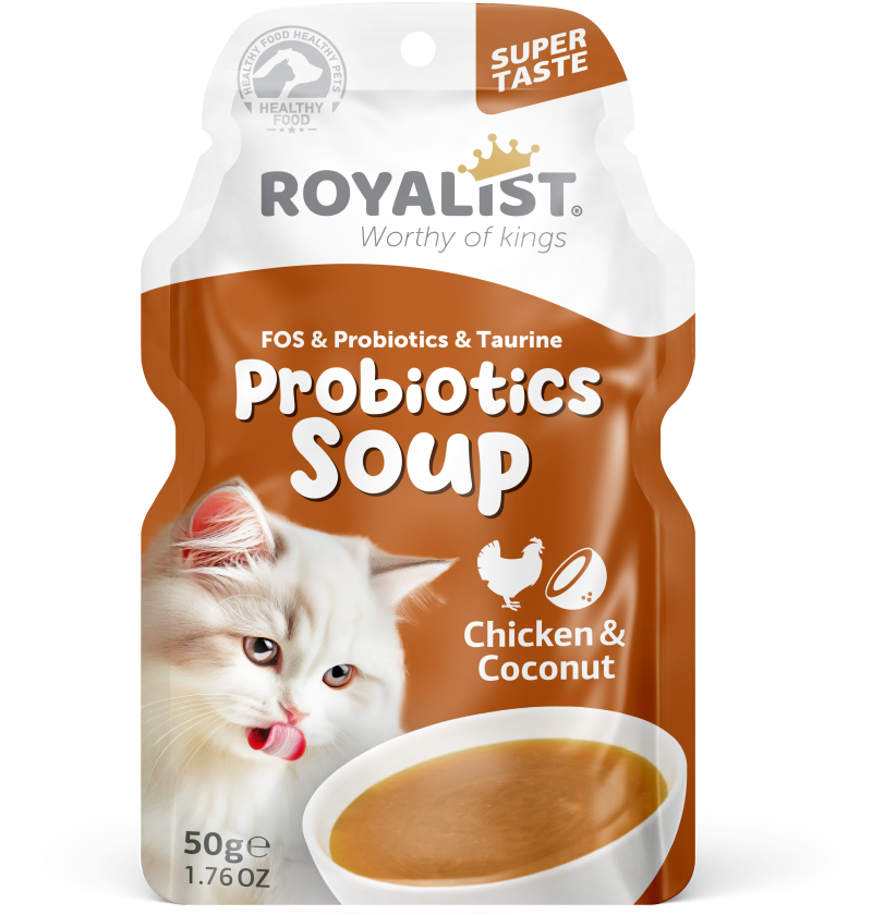 03905 ROYALIST CAT PROBIOTICS SOUP CHICKEN & COCONUT 50 GR