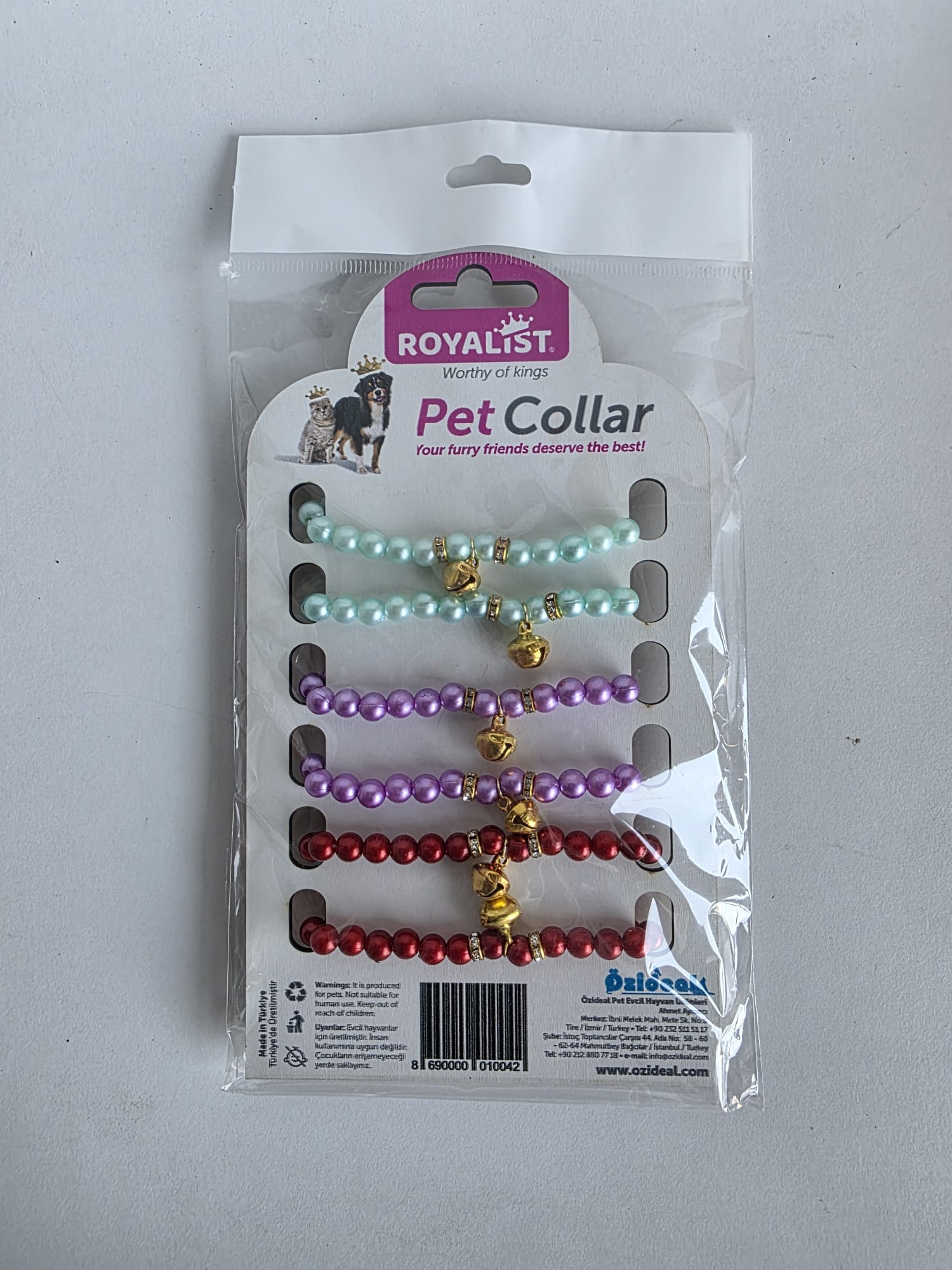 03897 ROYALIST RENKLİ  İNCİLİ KOLYE TASMA 6 LI