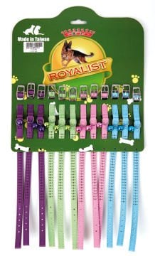 01563  PC-13 TAŞLI 10 MM 12 Lİ SET KEDİ TASMASI