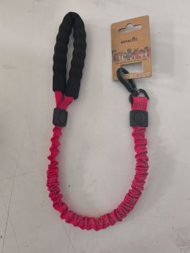 03915 SLN06 REFLECTİVE BOUNCE LEASH WİTH FOAM 2.5 CM 75-120 CM KIRMIZI
