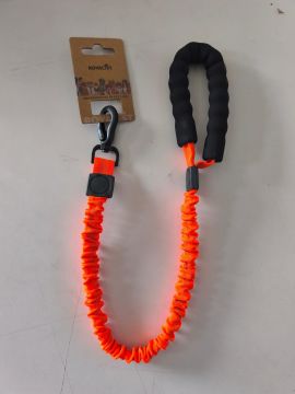 03915 SLN06 REFLECTİVE BOUNCE LEASH WİTH FOAM 2.5 CM 75-120 CM TURUNCU