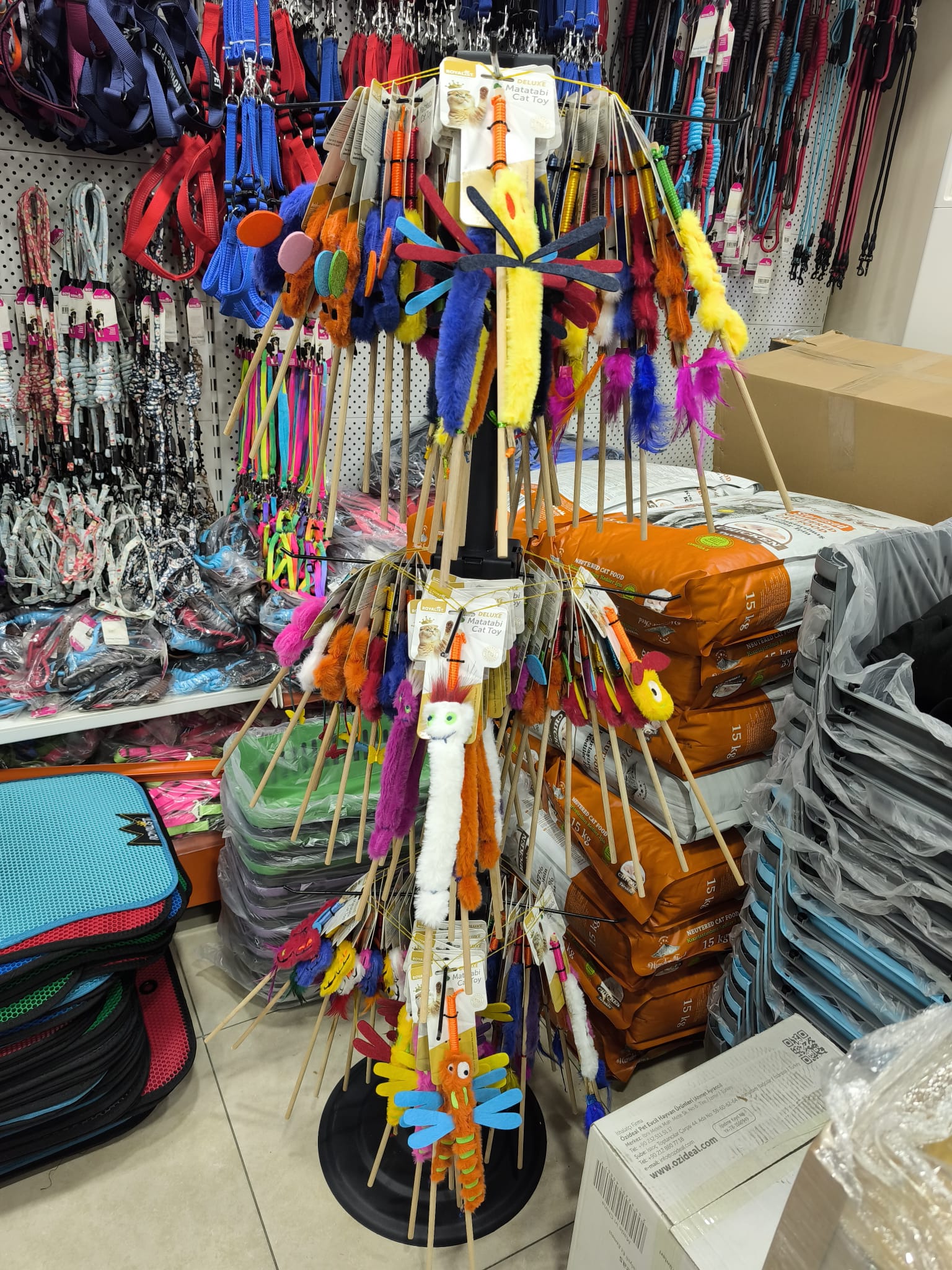 04024 MATATABİ CATS 120 Lİ KEDİ OLTA STAND HEDİYELİ