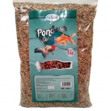 ST00325 EKOL POND  NATURAL-RENKLİ YEM 1 KG KARIŞIK RENKLİ