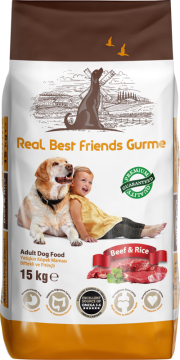 01688  REAL BEST FRIENDS GURME DOG BEEF&RİCE 15 KG