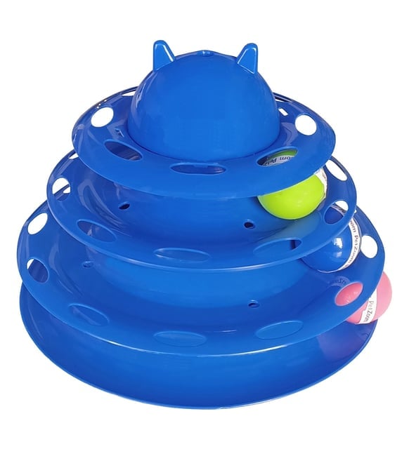 01197 ÜÇ KATLI KEDİ OYUNCAK LÜKS