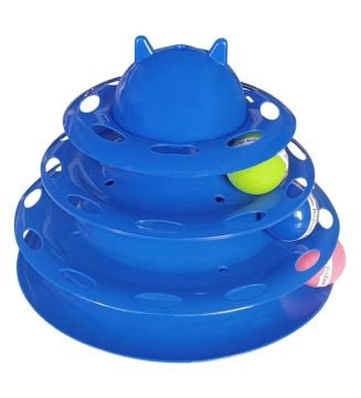 01197 ÜÇ KATLI KEDİ OYUNCAK LÜKS