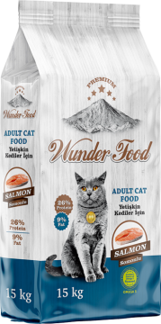 03556 WUNDER FOOD SOMONLU KEDİ MAMASI 15KG