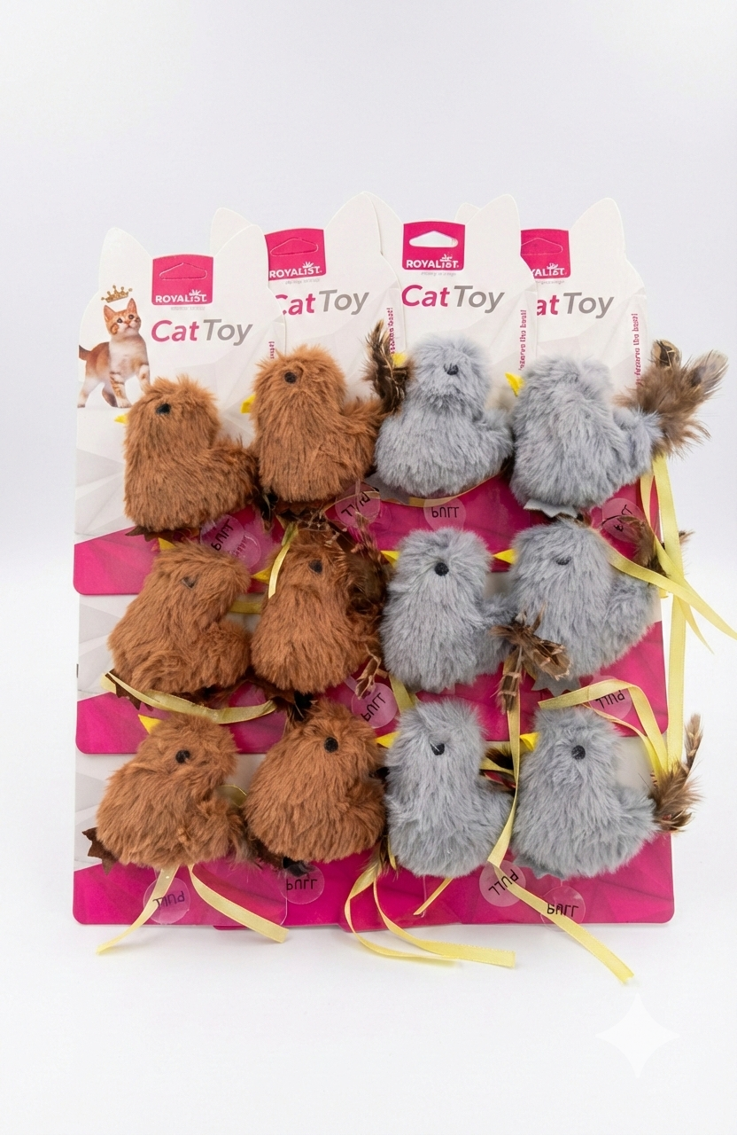 03782 ROYALİST SARI GAGALI PELUŞ KUŞ KEDİ OYUNCAK