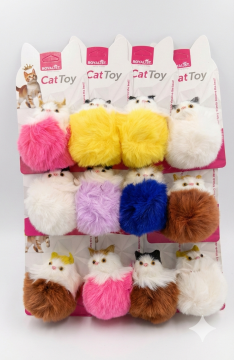 03783 ROYALİST TÜYLÜ KEDİ YÜZLÜ KEDİ OYUNCAK