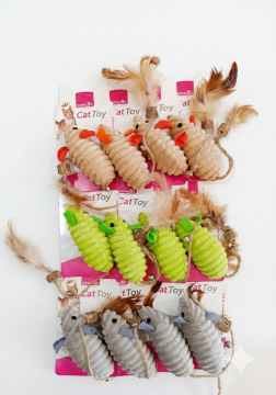 03787 ROYALİST ZİLLİ KUYRUK PELUŞ KEDİ OYUNCAK