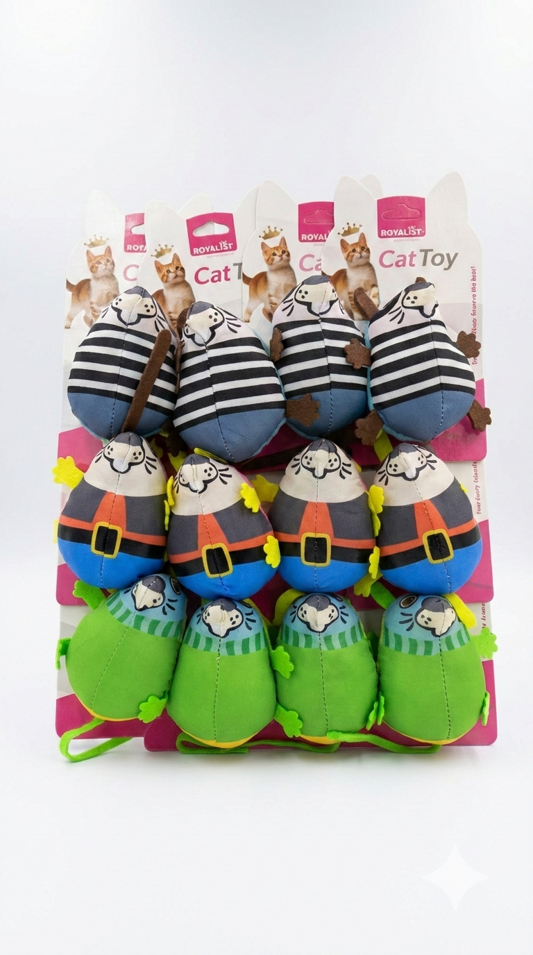 03801 ROYALİST KOSTÜMLÜ KEDİ OYUNCAK FARE