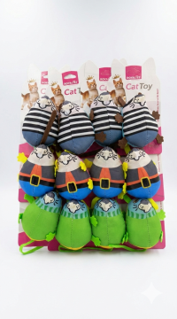 03801 ROYALİST KOSTÜMLÜ KEDİ OYUNCAK FARE