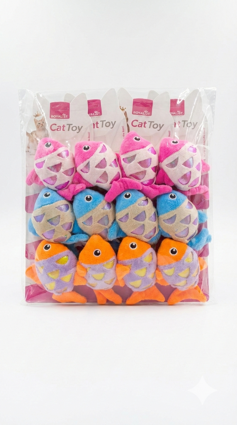 03804 ROYALİST PELUŞ BALIK KEDİ OYUNCAK