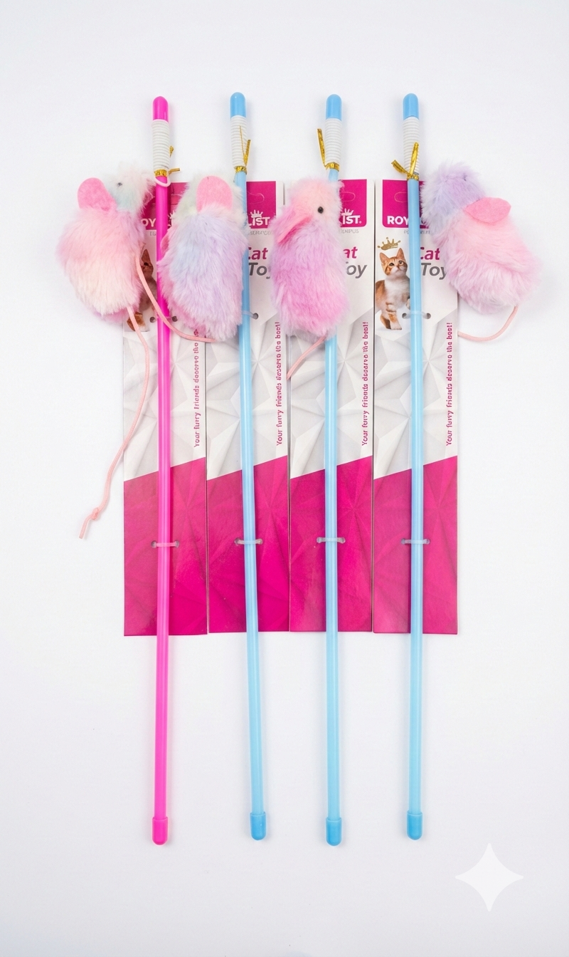 03806 ROYALİST PEMBE KULAKLI FARE KEDİ OLTASI