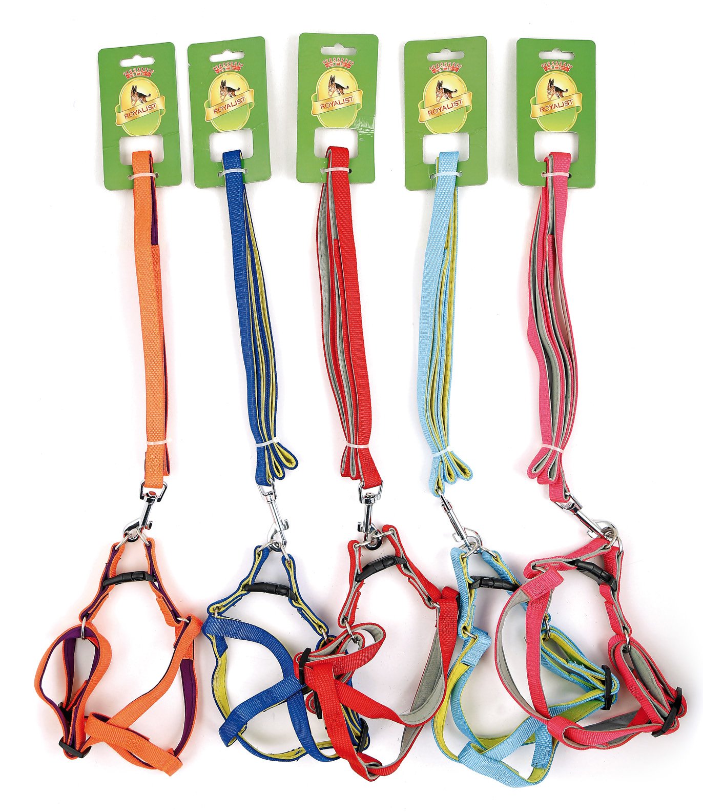 02281 ROYALIST 201617 15MM  NEON YUMUŞAK DOKU KÖPEK GÖĞÜS TAKIMI (5 RENK-5 ADET)