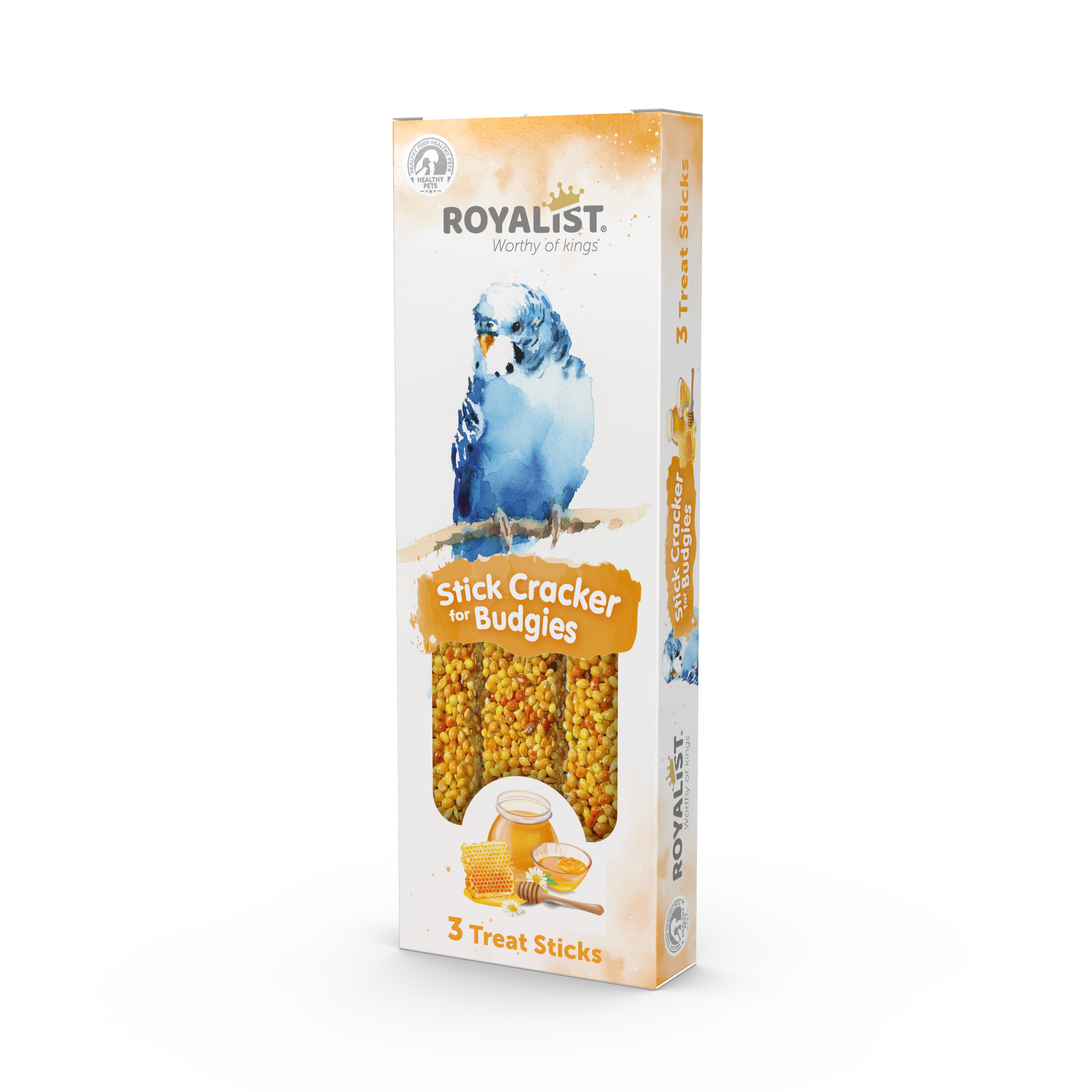 ST00036 ROYALİST BALLI KUŞ KRAKER 3LÜ