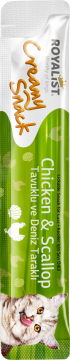 03562 ROYALIST CREAMY SNACK - CHİCKEN & SCALLOP 75 GR