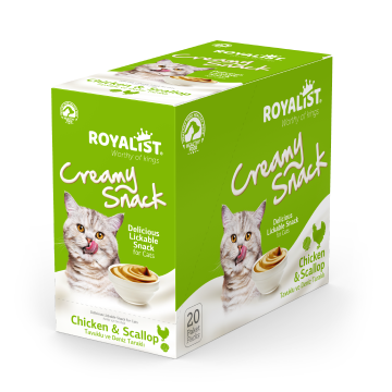 03562 ROYALIST CREAMY SNACK - CHİCKEN & SCALLOP 75 GR