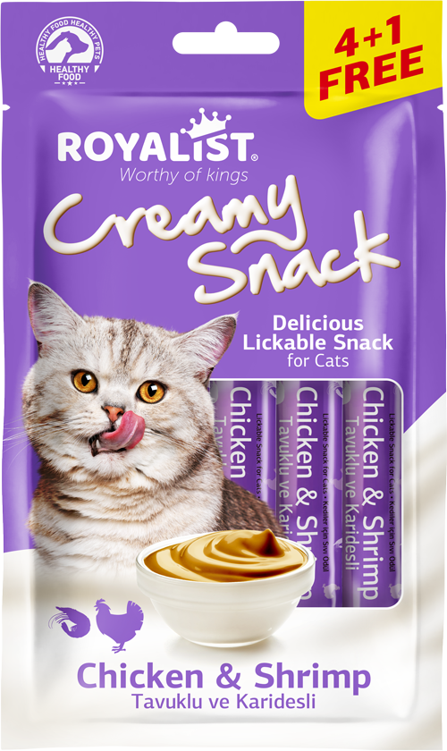03563 ROYALIST CREAMY SNACK - CHİCKEN & SHRİMP 75 GR