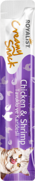 03563 ROYALIST CREAMY SNACK - CHİCKEN & SHRİMP 75 GR