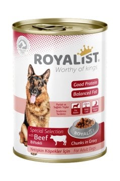03243 ROYALIST KÖPEK BİFTEKLİ KONSERVE 400 GR 12 Lİ
