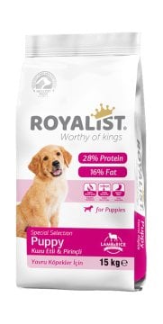 00571  ROYALIST KUZU ETLİ & PİRİNÇLİ YAVRU KÖPEK MAMASI 15KG