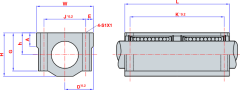 20mm UZUN SCE Lineer Yataklı Rulman