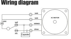 220V Ac Motor  30 Rpm MG603