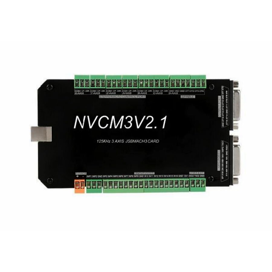 NVCM3 3 Eksenli CNC Hareket Kontrol Kartı 125KHz mach3
